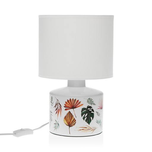 Lampa de masa Exotic Leaves, Versa, 22.5 x 35 cm, ceramica