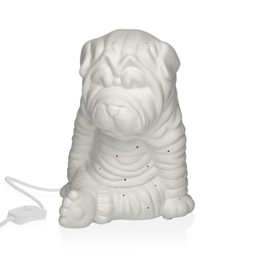 Lampa de masa Dog, Versa, 15 x 17.1 x 19.6 cm, 1 x E14, portelan