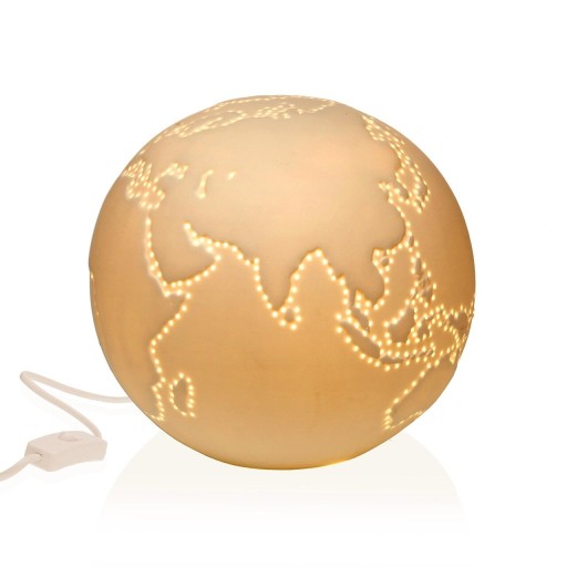 Lampa de masa World, Versa, 21 x 21 x 18.5 cm, 1 x E14, portelan