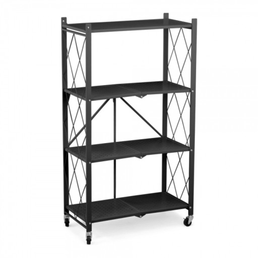 Organizator incaltaminte pliabil Confortime, 70x34x127 cm, metal, negru