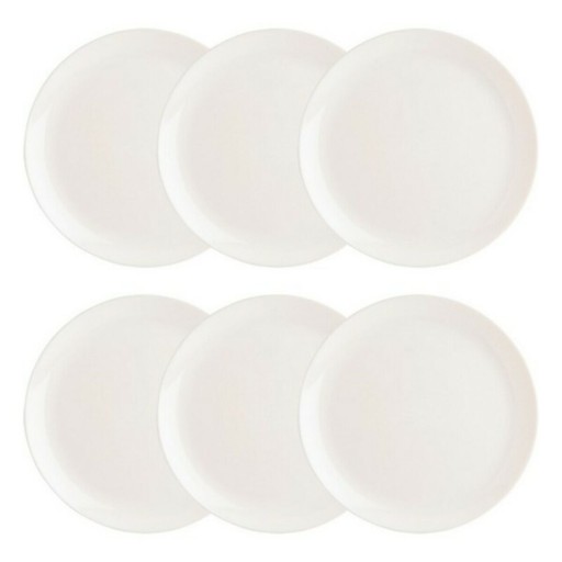 Set 6 farfurii intinse, Luminarc, Diwali, Ø 27 cm, sticla, alb