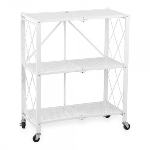 Organizator incaltaminte pliabil Confortime, 70x34x87 cm, metal, alb