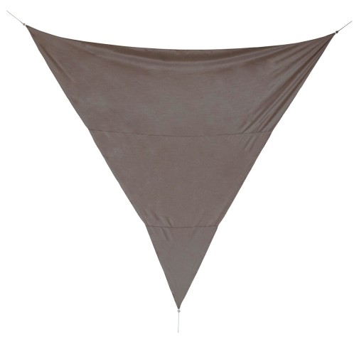 Parasolar triunghiular Sunshade, Bizzotto, 500 x 500 cm, poliester, grej