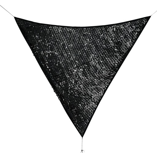 Parasolar triunghiular Moon, Bizzotto, 360 x 360 cm, poliester, gri