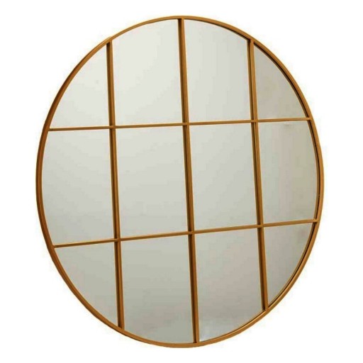 Oglinda decorativa Circular, Gift Decor, Ø100 cm, metal, auriu