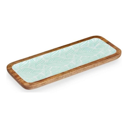 Platou decorativ / decoratiune pentru centrul mesei Leaf, Gift Decor, 38 x 15 cm, lemn/poliuretan