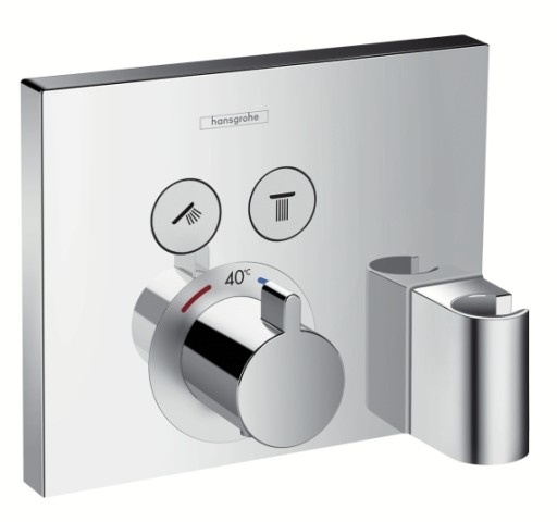 Baterie cada - dus termostatata Hansgrohe ShowerSelect cu agatatoare dus montaj incastrat necesita corp ingropat