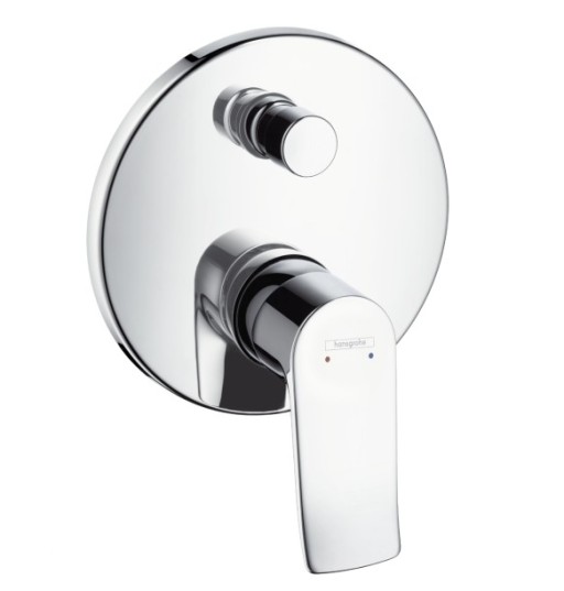 Baterie cada - dus Hansgrohe Metris cu montaj incastrat necesita corp ingropat
