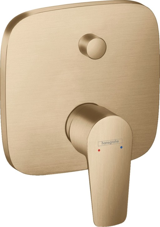 Baterie cada - dus Hansgrohe Talis E cu montaj incastrat necesita corp ingropat bronz periat