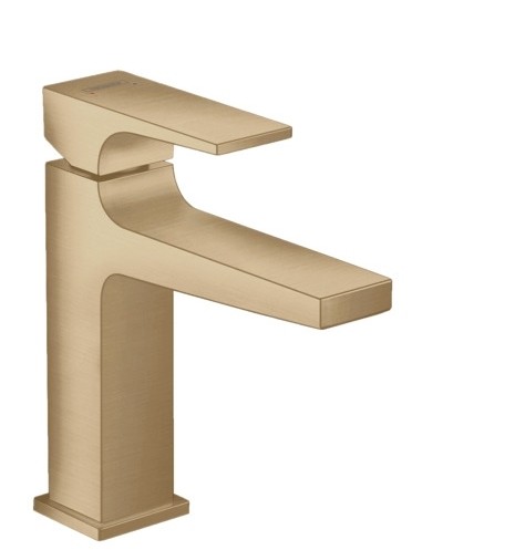Baterie lavoar Hansgrohe Metropol 110 ventil push-open bronz periat