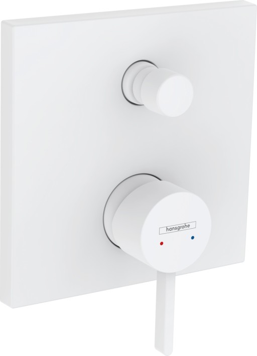 Baterie cada - dus Hansgrohe Finoris montaj incastrat necesita corp ingropat alb mat