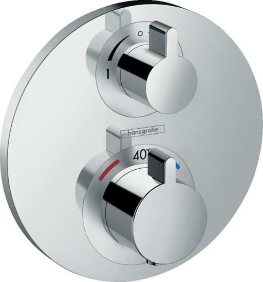 Baterie cada - dus termostatata Hansgrohe Ecostat S cu montaj incastrat necesita corp ingropat