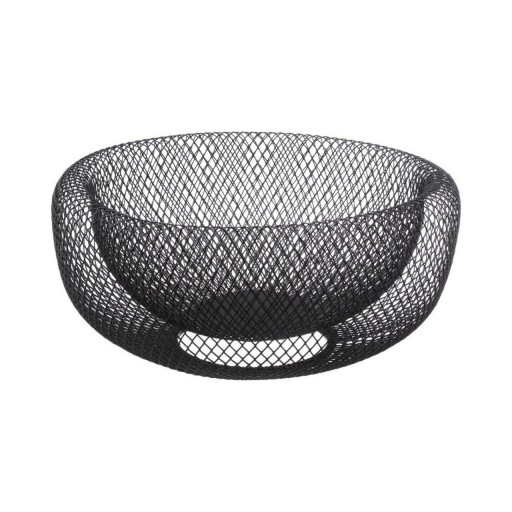 Bol pentru fructe Mesh, 5five, Ø 27 x 13.5 cm, metal, negru