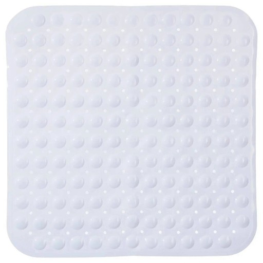 Covoras antiderapant pentru dus , 5five, 55 x 55 cm, PVC, alb