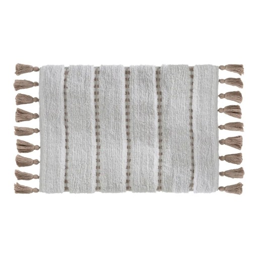 Covoras de baie Pom-pom, 5five, 50 x 75 cm, bumbac, maro deschis