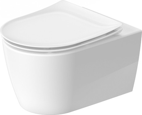 Set vas wc Duravit Soleil by Starck Rimless 37x54cm HygieneGlaze si capac cu inchidere lenta