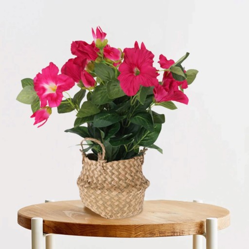 Floare artificiala Hibiscus, 20x20x35 cm, polipropilena, fucsia