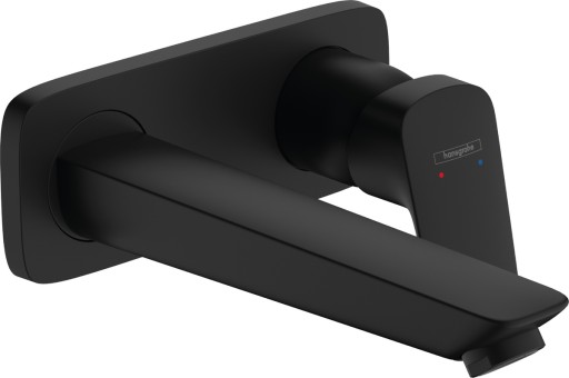 Baterie lavoar Hansgrohe Logis cu pipa 195mm montaj incastrat necesita corp ingropat negru mat