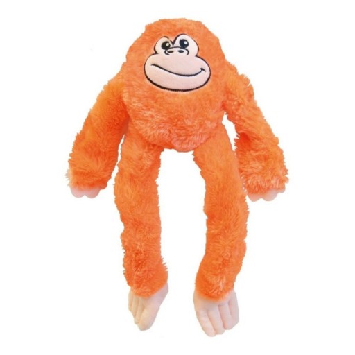 Jucarie de plus pentru caini Monkey L, Gloria, 45 x 11 x 44 cm, poliester, portocaliu