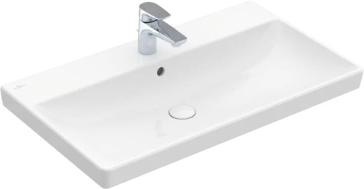 Lavoar Villeroy & Boch Avento CeramicPlus 80x47 cu preaplin montare pe mobilier alb Alpin
