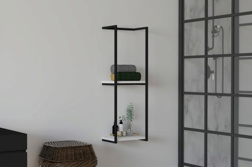Raft de perete, Asse Home, Halo, 30x90x15 cm, Alb