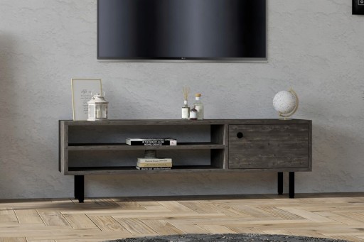 Comoda TV, Asse Home, Avila , 120x38x30 cm, Antracit