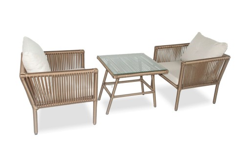Set mobilier de gradina, Jumilla, Shangai 2, Maro inchis