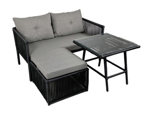 Set mobilier de gradina, Jumilla, Shangai 8, Gri