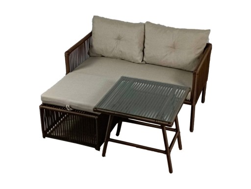 Set mobilier de gradina, Jumilla, Shangai 8, Maro inchis