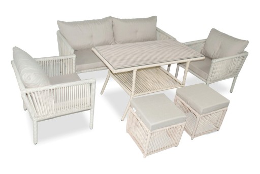 Set mobilier de gradina, Jumilla, Shangai 4, Crem