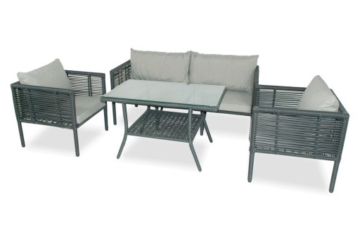 Set mobilier de gradina, Jumilla, Newyork 160, Gri
