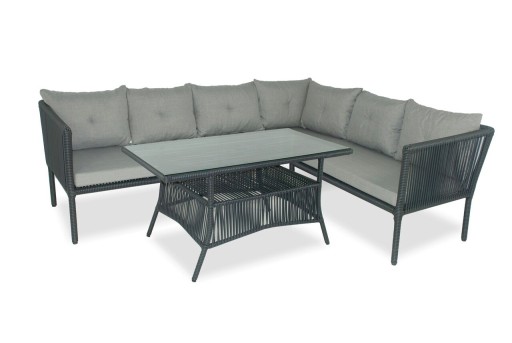 Set mobilier de gradina, Jumilla, Shangai 5, Gri