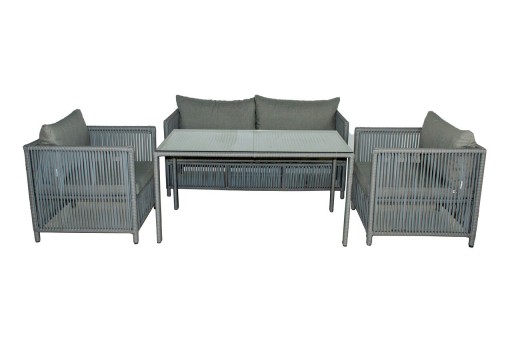 Set mobilier de gradina, Jumilla, Mana 3, Gri deschis