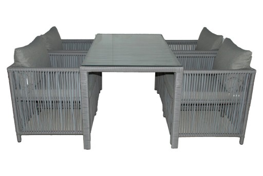 Set mobilier de gradina, Jumilla, Mana 2, Gri deschis