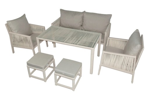 Set mobilier de gradina, Jumilla, Otto Sofa, Maro deschis