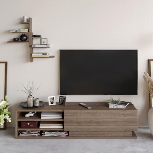 Comoda TV, Retricy, Linda, 150x36.8x36 cm, PAL, Maro