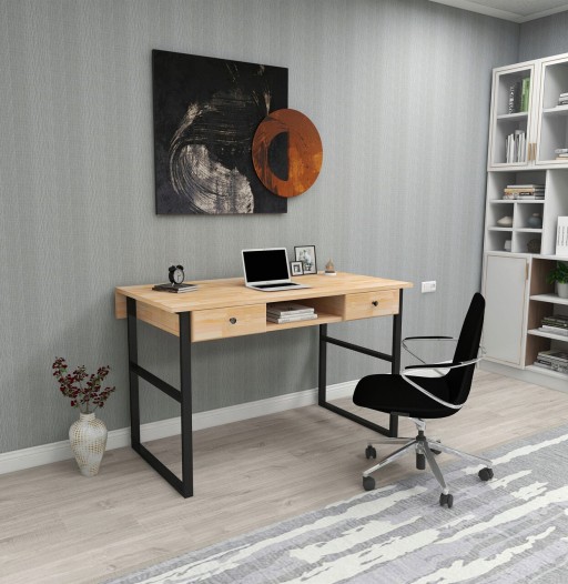 Birou, Woodface, Allen, 120x75x60 cm, Lemn, Natural