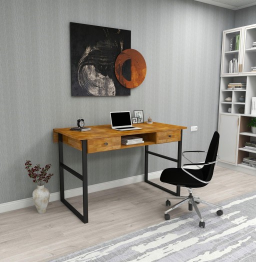Birou, Woodface, Allen, 120x75x60 cm, Lemn, Stejar