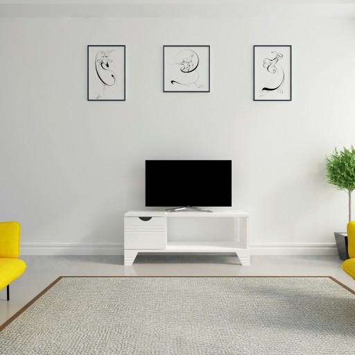 Comoda TV, Zena Home, Osco, PAL, Alb