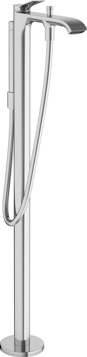 Baterie cada cu montaj pe pardoseala Hansgrohe Vivenis necesita corp ingropat crom