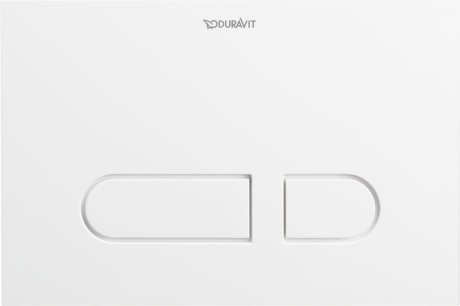 Clapeta cu dubla actionare Duravit DuraSystem A1 plastic alb