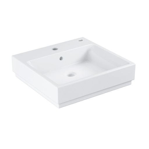 Lavoar Grohe Cube Ceramic 50, montare pe blat Pure Guard, alpine white - 3947800H