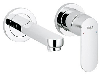 Baterie lavoar Grohe Eurosmart Cosmopolitan de perete fara ventil montaj incastrat - parte exterioara necesita corp ingropat pentru functionare