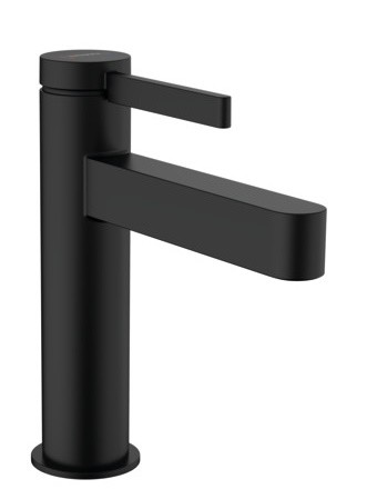 Baterie lavoar Hansgrohe Finoris 110 ventil push-open negru mat