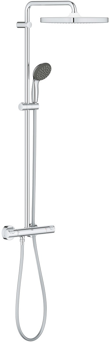 Coloana de dus Grohe Vitalio Start System 250 Cube cu baterie termostatata crom