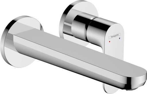 Baterie lavoar Hansgrohe Rebris S EcoSmart cu pipa 200mm montaj incastrat necesita corp ingropat crom