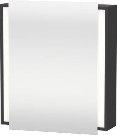 Dulap cu oglinda si iluminare Duravit Ketho 65x75cm deschidere stanga grafit mat