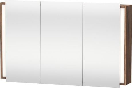 Dulap cu oglinda si iluminare Duravit Ketho 120x75cm nuc