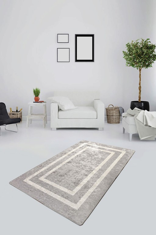 Covor, Silver , 50% catifea/50% poliester, Multicolor