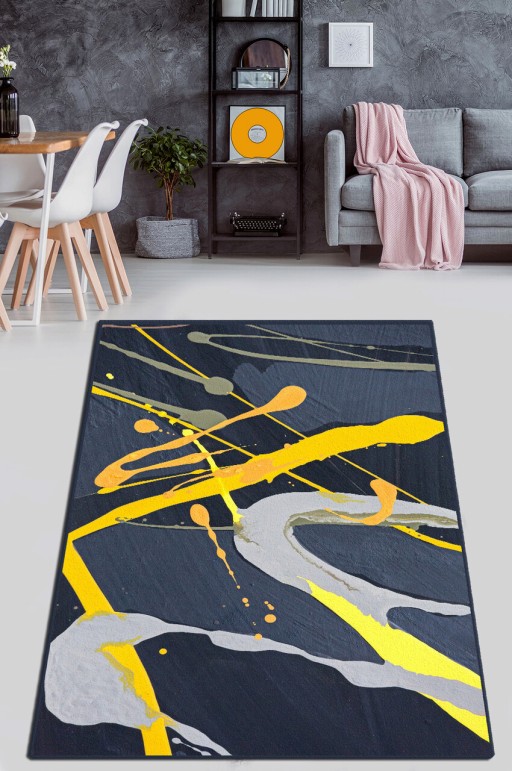 Covor de hol, Camouflage Djt, 80x100 cm, 50% catifea/50% poliester, Multicolor